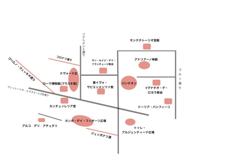 パンテオン周辺 マップ